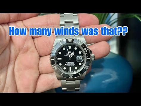 how many winds for rolex submariner|Rolex Submariner watch winder settings.